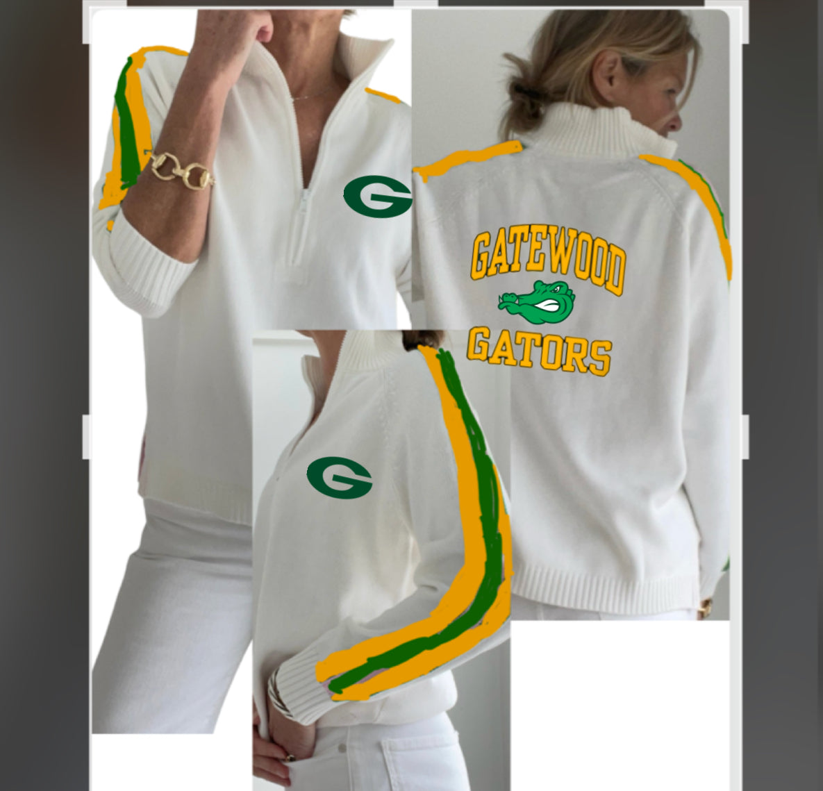 1/2 Zip Cotton