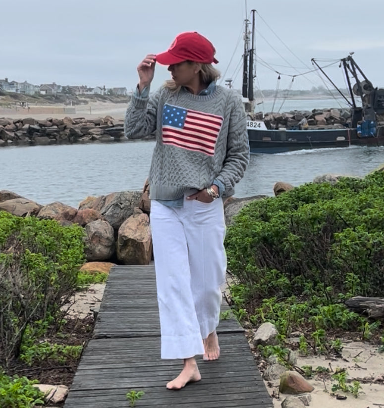 Cable Flag Sweater