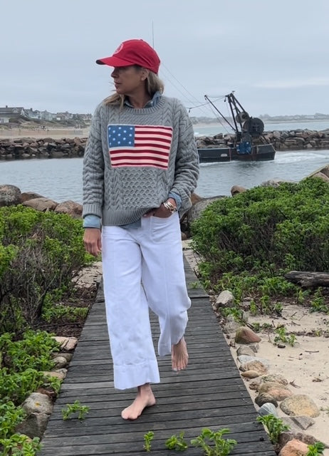 Cable Flag Sweater