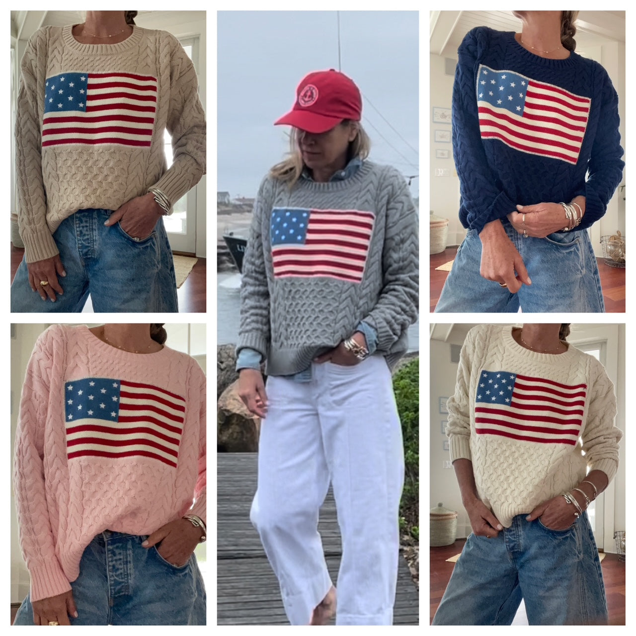 Cable Flag Sweater